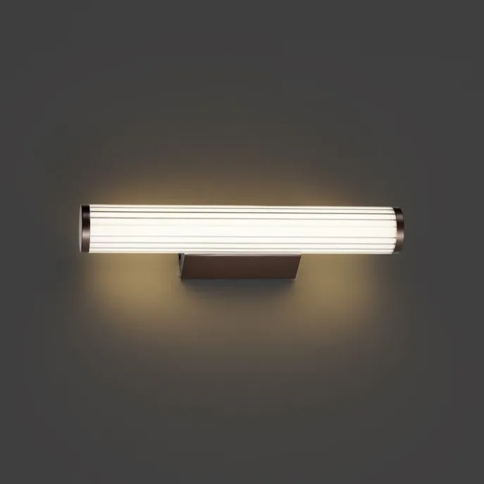 Retro Wandleuchte Bronze 40cm inkl. LED IP44 - Coco