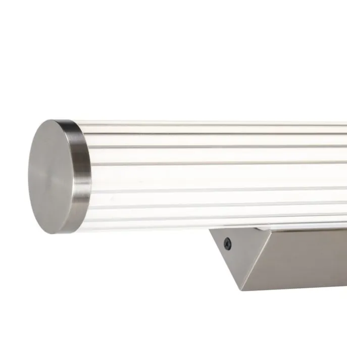 Retro Wandleuchte Gunmetal 40cm inkl. LED IP44 - Coco