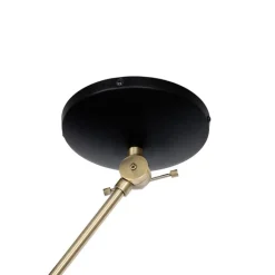 Retro-Deckenleuchte schwarz mit Bronze - Milou