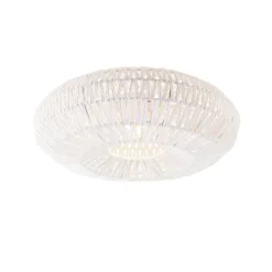 Retro-Deckenleuchte weiß Seil rund - Lina