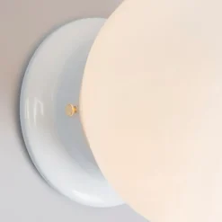 Retro-Deckenleuchte weißes Opalglas - Scoop