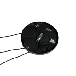 Retro-Hängelampe schwarz mit klarem Glas, rund, 3-flammig – Eclipse