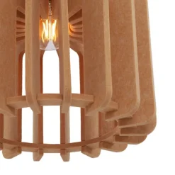 Retro-Hängelampe schwarz mit Orange 3-flammig - Felt