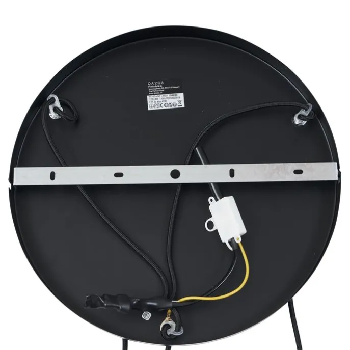 Retro-Hängelampe schwarz mit Orange 3-flammig - Felt