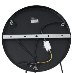 Retro-Hängelampe schwarz mit Taupe 3-flammig - Felt