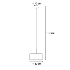 Retro-Hängelampe schwarz mit goldenem Innenleben – Jinte