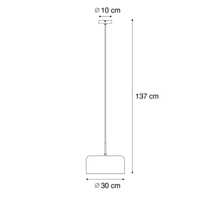 Retro-Hängelampe schwarz mit goldenem Innenleben – Jinte