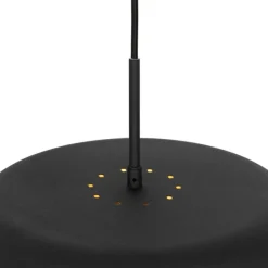 Retro-Hängelampe schwarz mit goldenem Innenleben – Jinte