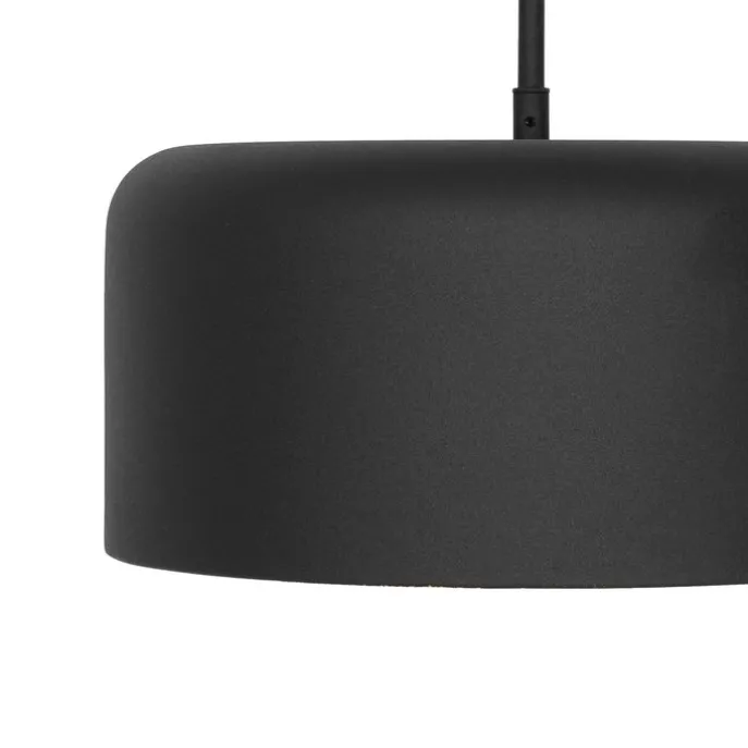 Retro-Hängelampe schwarz mit goldenem Innenleben – Jinte