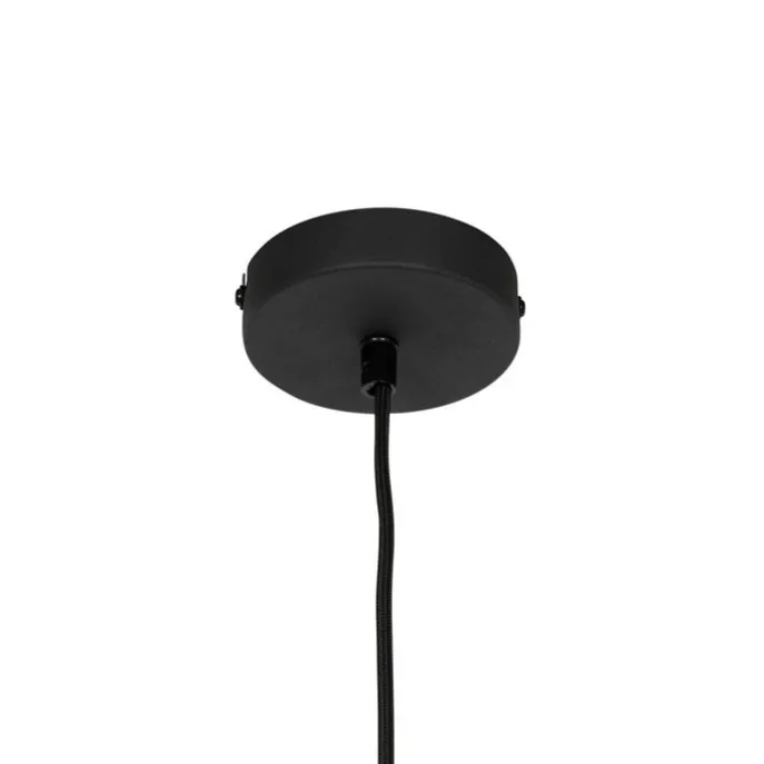 Retro-Hängelampe schwarz mit goldenem Innenleben – Jinte