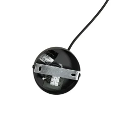 Retro-Hängelampe schwarz mit goldenem Innenleben – Jinte