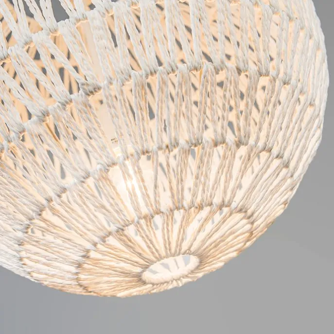 Retro-Hängelampe weiß 40 cm - Lina Ball 40