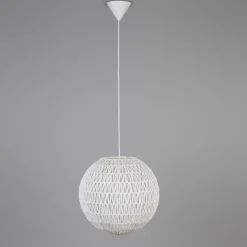 Retro-Hängelampe weiß 40 cm - Lina Ball 40
