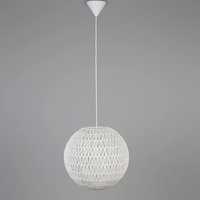 Retro-Hängelampe weiß 40 cm - Lina Ball 40