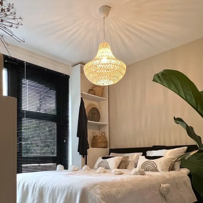 Retro-Hängelampe weiß 50 cm - Lina Cono 50