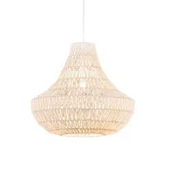 Retro-Hängelampe weiß 50 cm - Lina Cono 50