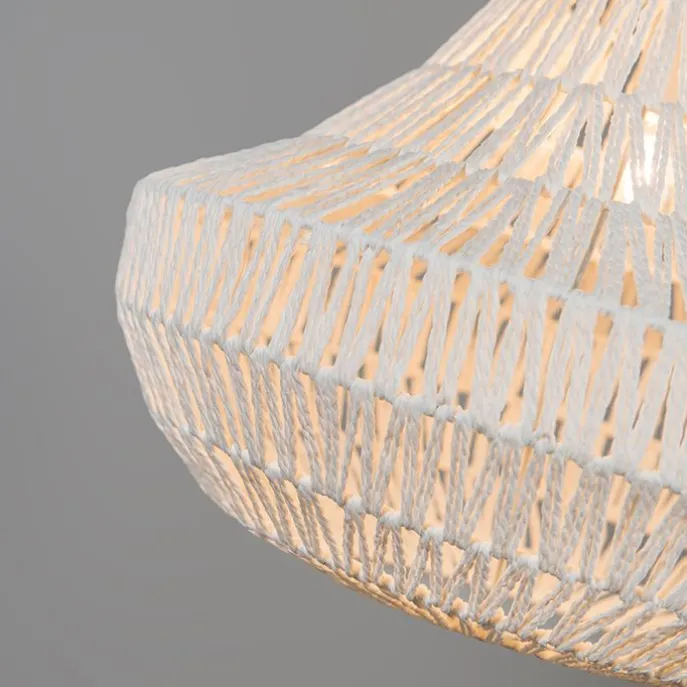 Retro-Hängelampe weiß 50 cm - Lina Cono 50