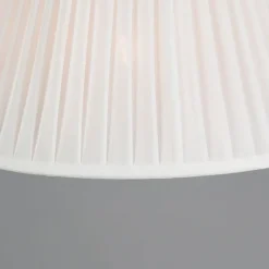 Retro-Hängelampe weiß 35 cm - Plisse