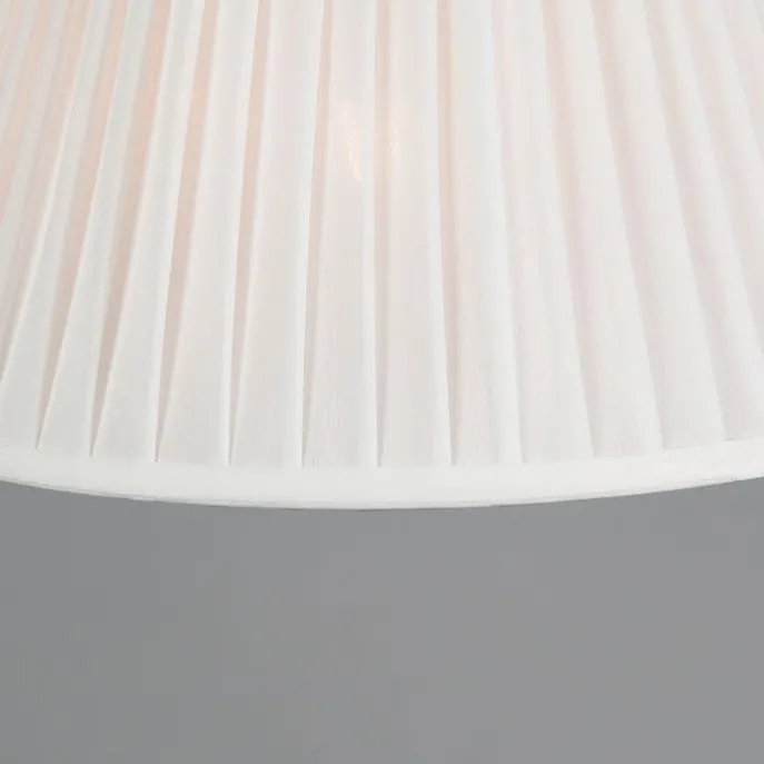 Retro-Hängelampe weiß 35 cm - Plisse