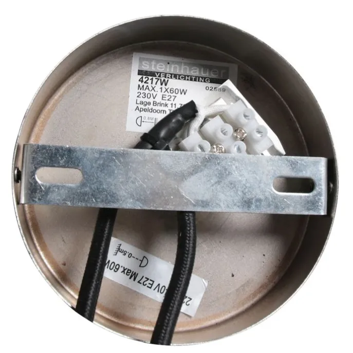 Retro-Hängelampe Weiß Rund - Halo Cirque