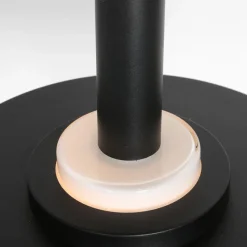 Retro-Pendelleuchte Schwarz und Gold mit Glas-Innenleben - Flinter