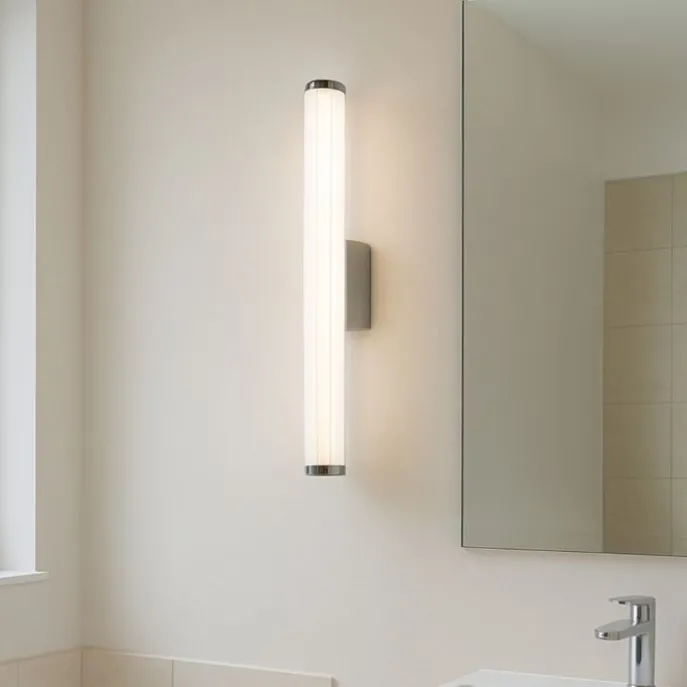 Retro-Wandleuchte Gunmetal 60,4 cm inkl. LED IP44 - Coco