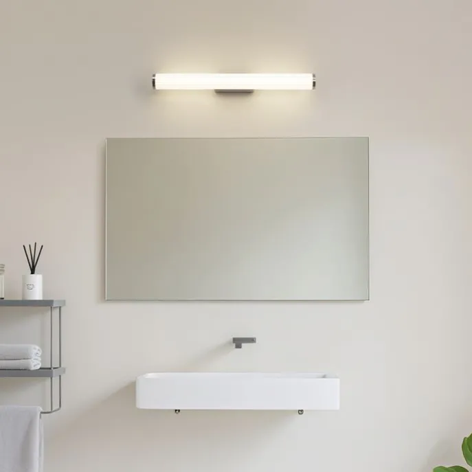 Retro-Wandleuchte Gunmetal 60,4 cm inkl. LED IP44 - Coco