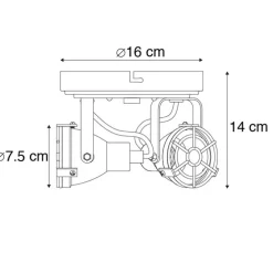 Robuster Spot rost 2-flammig - Sorra