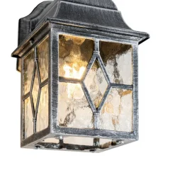 Romantische Außenwandlaterne in Antiksilber – London