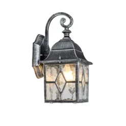 Romantische Außenwandlaterne in Antiksilber – London