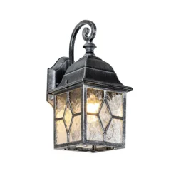 Romantische Außenwandlaterne in Antiksilber – London