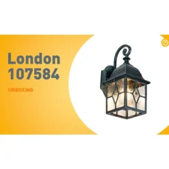 Romantische Außenwandlaterne dunkelgrün - London