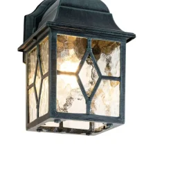 Romantische Außenwandlaterne dunkelgrün - London