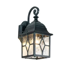 Romantische Außenwandlaterne dunkelgrün - London