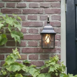 Romantische Außenwandleuchte Bronze - London