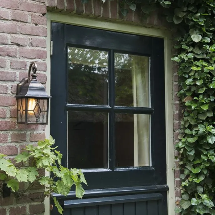 Romantische Außenwandleuchte Bronze - London