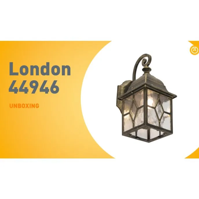 Romantische Außenwandleuchte Bronze - London