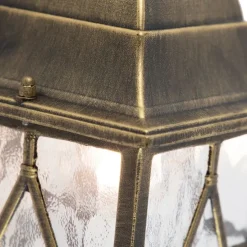 Romantische Außenwandleuchte Bronze - London