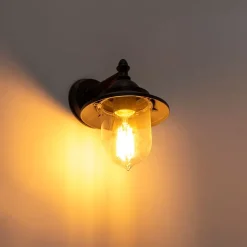 Romantische Außenwandleuchte dunkelgrau - Oxford