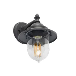 Romantische Außenwandleuchte dunkelgrau - Oxford