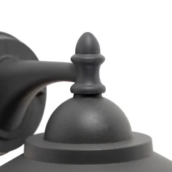 Romantische Außenwandleuchte dunkelgrau - Oxford