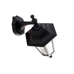 Romantische Außenwandleuchte schwarz IP44 - New Haven