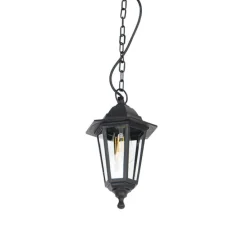 Romantische Hängeleuchte schwarz IP44 - New Haven