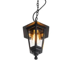 Romantische Hängeleuchte schwarz IP44 - New Haven
