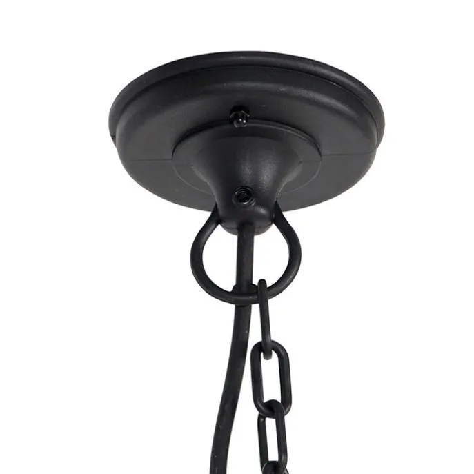 Romantische Hängeleuchte schwarz IP44 - New Haven