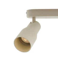 Runde Deckenleuchte Beige GU10 50mm 2-flammig - Stanley