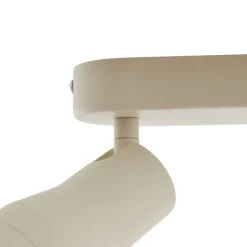 Runde Deckenleuchte Beige GU10 50mm 2-flammig - Stanley