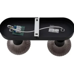 Runde Deckenleuchte schwarz mit Rauchglas 2-flammig - Teddy