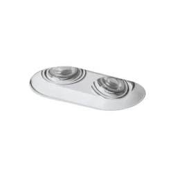 Runde Einbauleuchte weiß GU10 50mm 2-flammig - Hubs