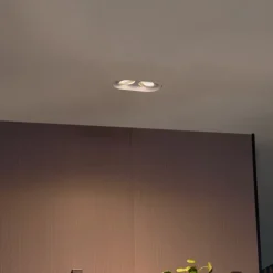 Runde Einbauleuchte weiß GU10 50mm 2-flammig - Hubs